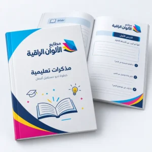 مذكرات تعليمية مخصصة بشعارك